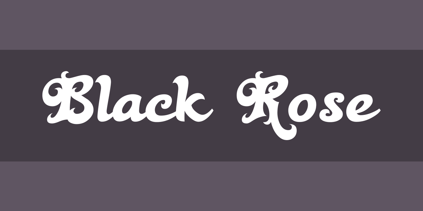Black Rose Font preview